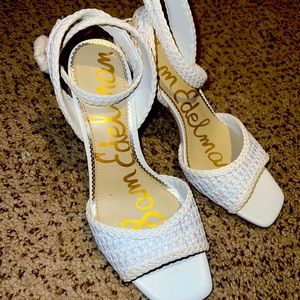 Sam Edelman size 8 white heels
